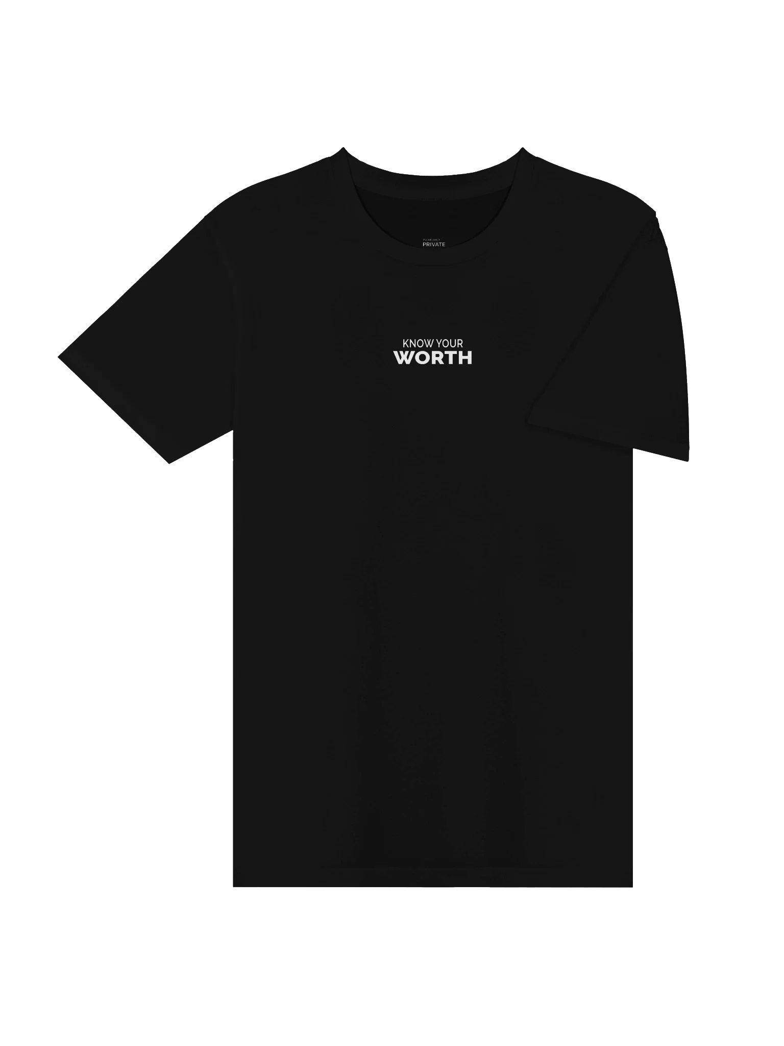 KNOW YOUR WORTH heavyweight tee — product frame