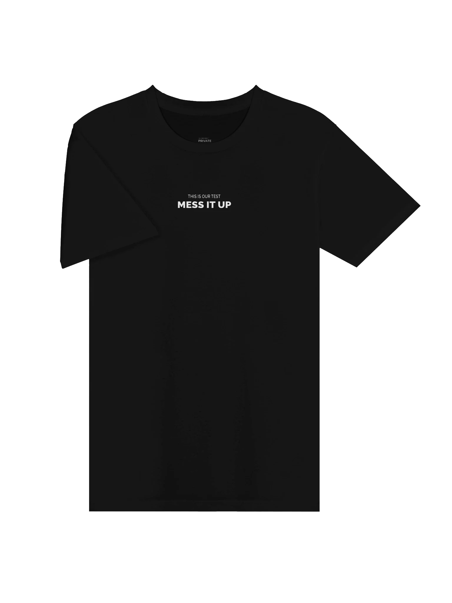 THIS IS OUR TEST. MESS IT UP. heavyweight tee — product frame